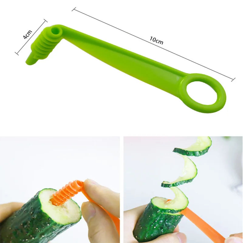 Rotate Potato Slicer Stainless Steel Plastic Twisted