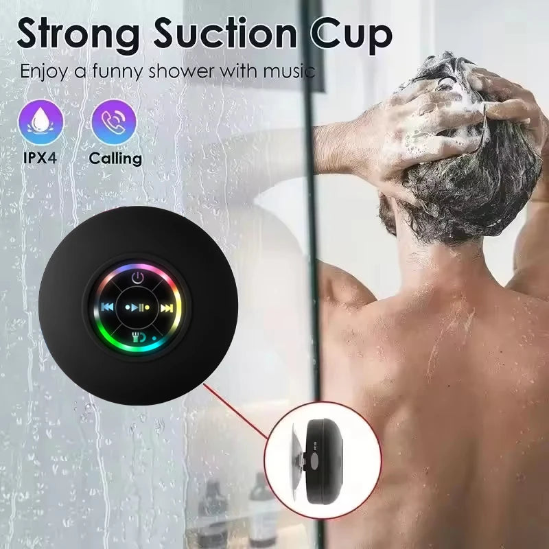 Portable Wireless Bluetooth Speaker LED Light IPX4 Waterproof