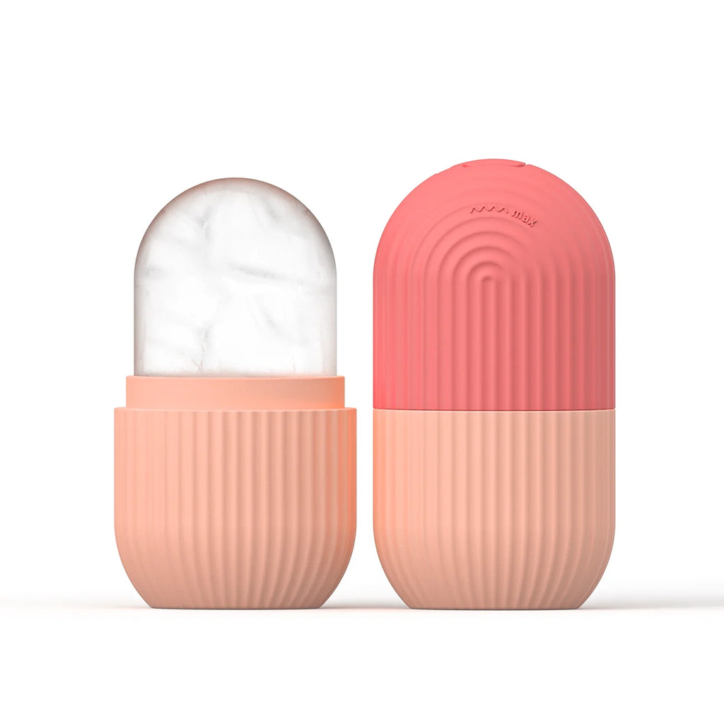 Silicone face ice cube mold
