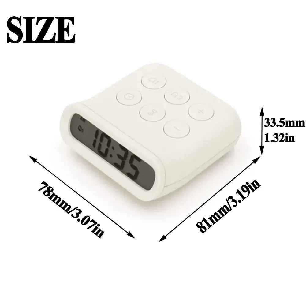 Kitchen Timer Creative Small Alarm Clock Simple Plastic Alarm Clock Mini Portable Electronic Alarm Clock Kitchen Gadget