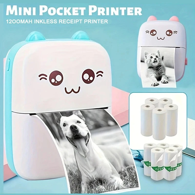 Mini Portable HD Sticker and Label Printer