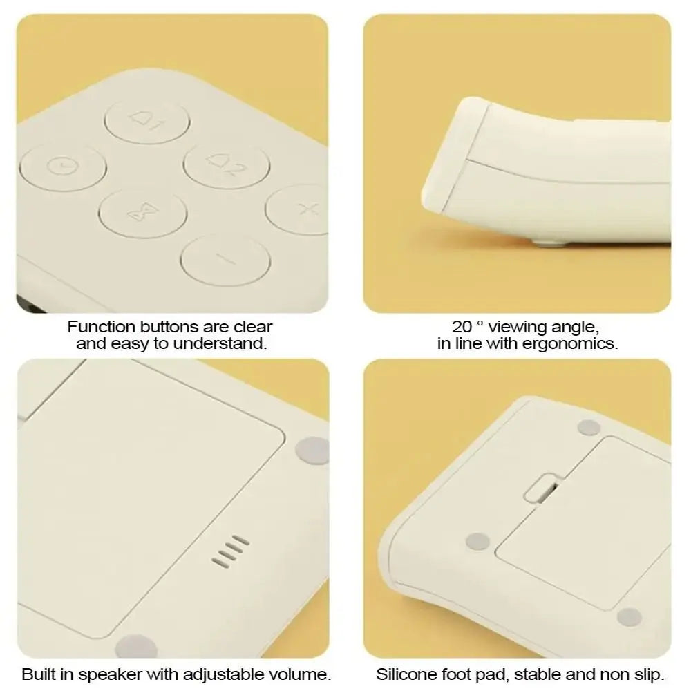 Kitchen Timer Creative Small Alarm Clock Simple Plastic Alarm Clock Mini Portable Electronic Alarm Clock Kitchen Gadget