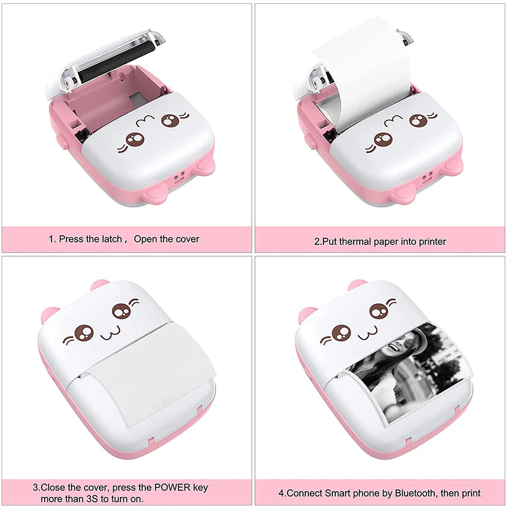 Mini Portable HD Sticker and Label Printer